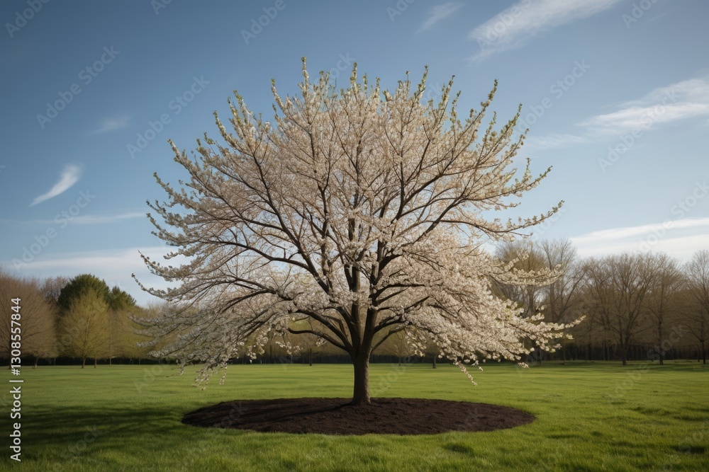 Fototapeta premium a tree with white flowers