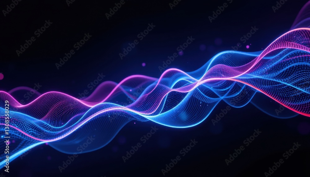 Dynamic colorful wave patterns digital art creation abstract design virtual space eye-level view visual concept for innovation Dynamic colorful wave patterns digital art creation abstract design virtual space eye-level view visual concept for innovation