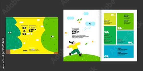 Green Earth / Green Day / Arbor Day / Annual Report / Brochure / Magazine Design and Contents Design