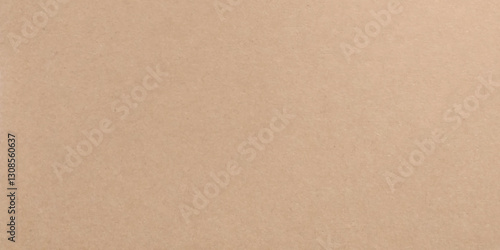 Background of brown kraft paper or cardboard texture. Abstract pattern of beige rough carton, old paper sheet, parchment or papyrus surface
