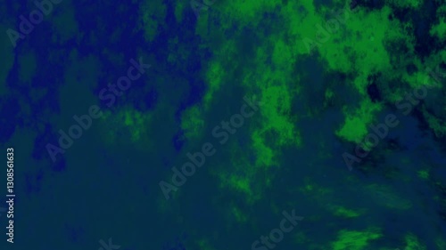 Wallpaper Mural Abstract Green and Blue Cloudscape Torontodigital.ca