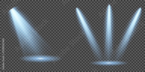 Light blue Star, Soft Sunny Sparkle. Glowing abstract isolated light effects lens. Spotlight and Star with Bokeh and Dust Effect. Glowing Abstract. Lens flash, explosion, spark.