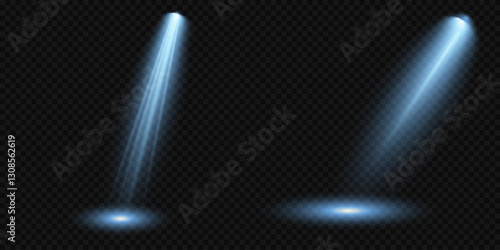 Light blue Star, Soft Sunny Sparkle. Glowing abstract isolated light effects lens. Spotlight and Star with Bokeh and Dust Effect. Glowing Abstract. Lens flash, explosion, spark.