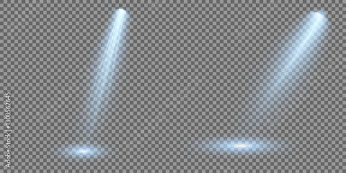 Light blue Star, Soft Sunny Sparkle. Glowing abstract isolated light effects lens. Spotlight and Star with Bokeh and Dust Effect. Glowing Abstract. Lens flash, explosion, spark.