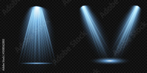 Light blue Star, Soft Sunny Sparkle. Glowing abstract isolated light effects lens. Spotlight and Star with Bokeh and Dust Effect. Glowing Abstract. Lens flash, explosion, spark.
