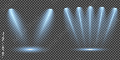 Light blue Star, Soft Sunny Sparkle. Glowing abstract isolated light effects lens. Spotlight and Star with Bokeh and Dust Effect. Glowing Abstract. Lens flash, explosion, spark.