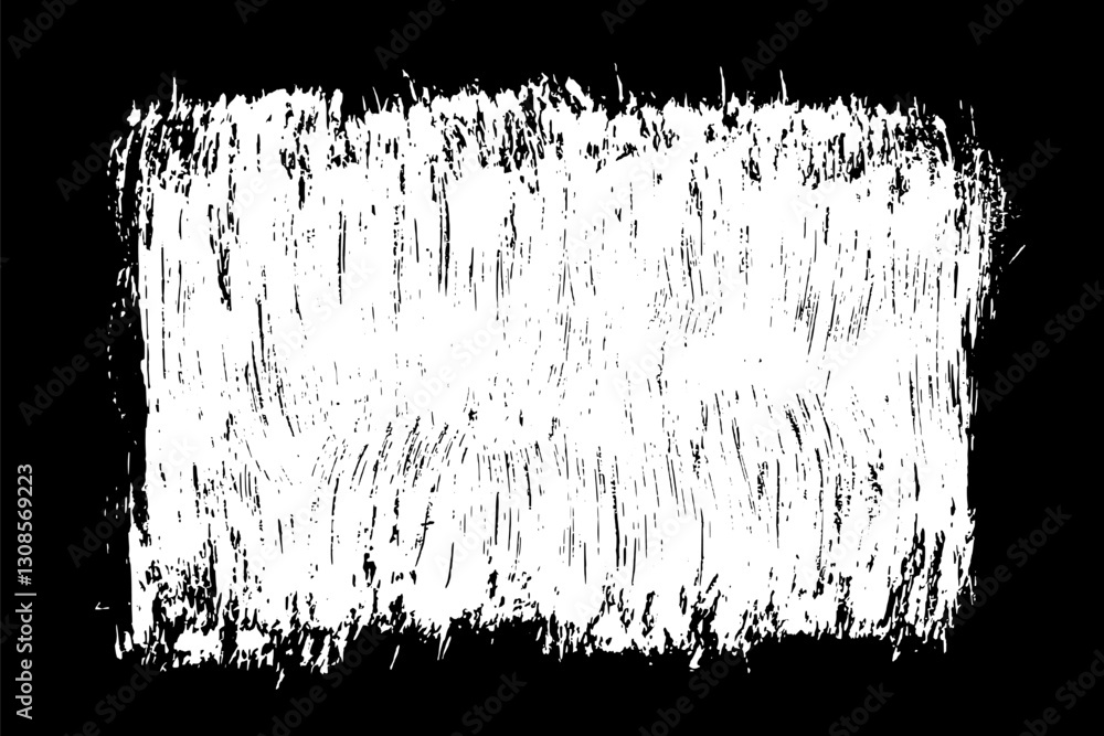 Grunge frame border. Vector paint brush texture.