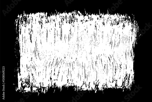 Obraz na płótnie Grunge frame border. Vector paint brush texture. w salonie