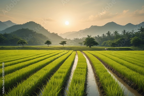 Wallpaper Mural a field of green grass Torontodigital.ca