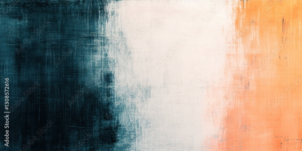 Fototapeta premium Abstract Texture with Gradients of Blue, White, and Orange Tones