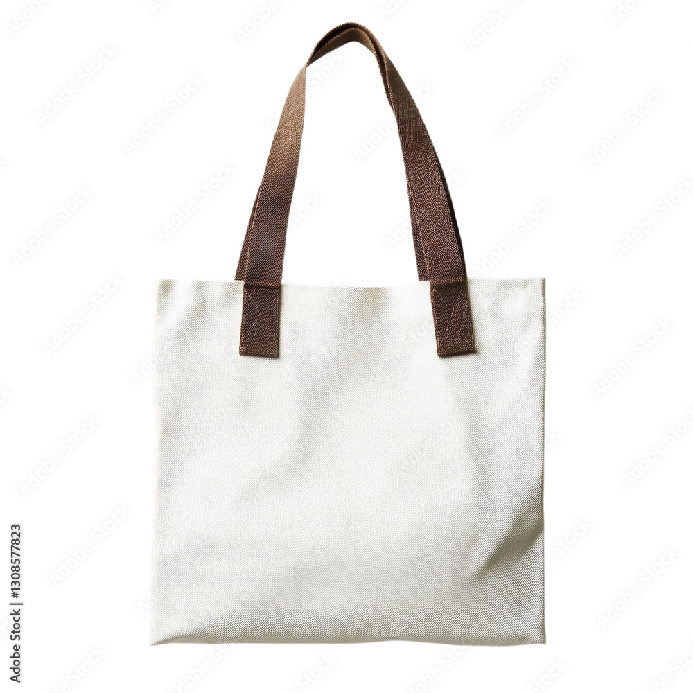 White Canvas Tote Bag Mockup on transparent background. White Canvas Tote Bag Mockup on transparent background.