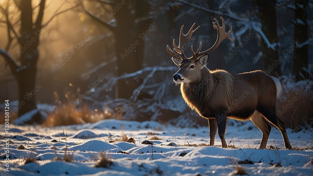 deer in snow deer in snow