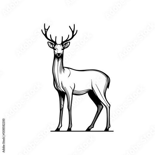 a illustration of deer