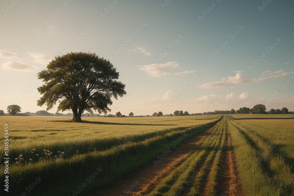 Fototapeta premium a field of green grass