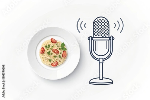 restaurant food items offer to customers by cute cartoons 