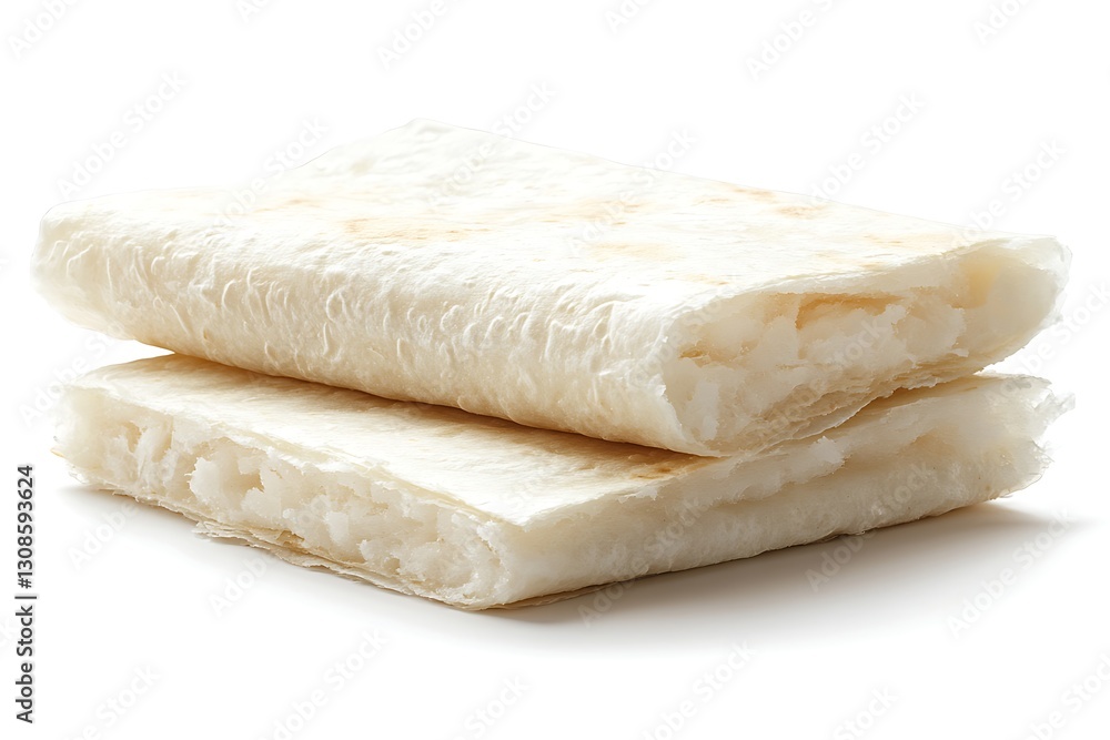 Stacking Wrap Filling Inside, White Background Stacking Wrap Filling Inside, White Background