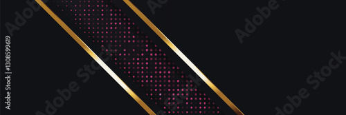gold banner Abstract vector background board for text and message design modern. vector illustration