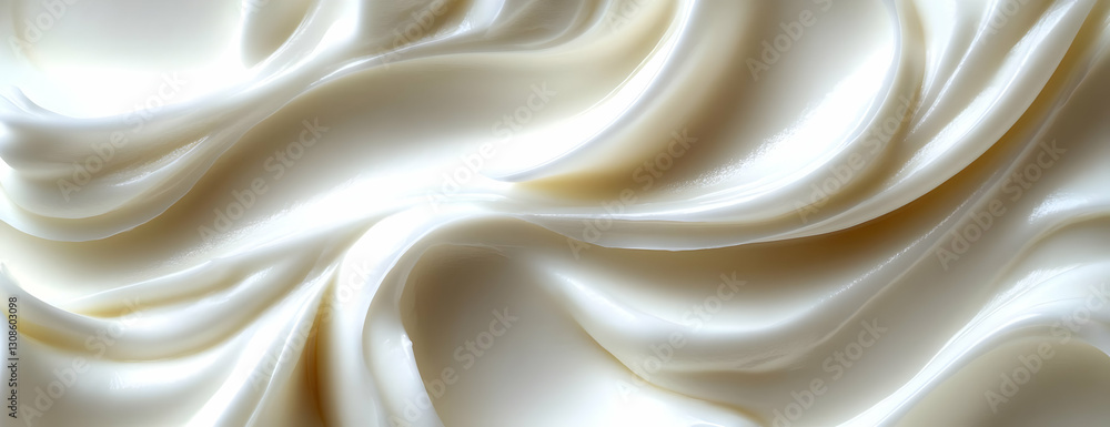 Creamy swirls, close-up texture, food backdrop Creamy swirls, close-up texture, food backdrop