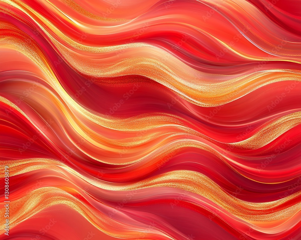 Red and Gold Swirling Abstract Art Red and Gold Swirling Abstract Art