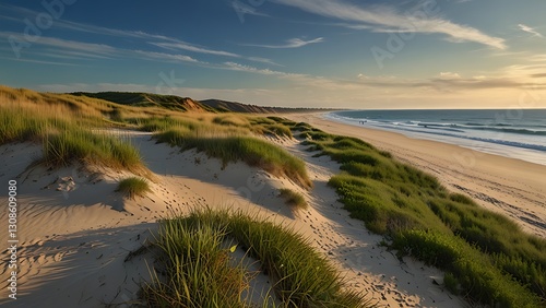 sand dunes and beach