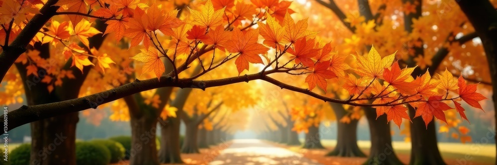 Foliage of Ginkgo tree in autumn colors changing golden brown and rust, botanical, ginkgo Foliage of Ginkgo tree in autumn colors changing golden brown and rust, botanical, ginkgo