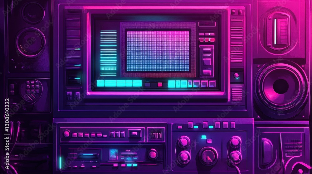 Fototapeta premium Retro old computer user interface,Pink Y2K computer window page and retro interface of PC screenTrendy,y2k pc element,8 bit pixel art,Transgressive conceptual modern art,kawaii retro 90s style.