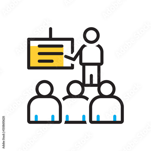 Multi color icon for presentation