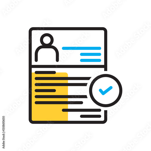 Multi color icon for recruitment