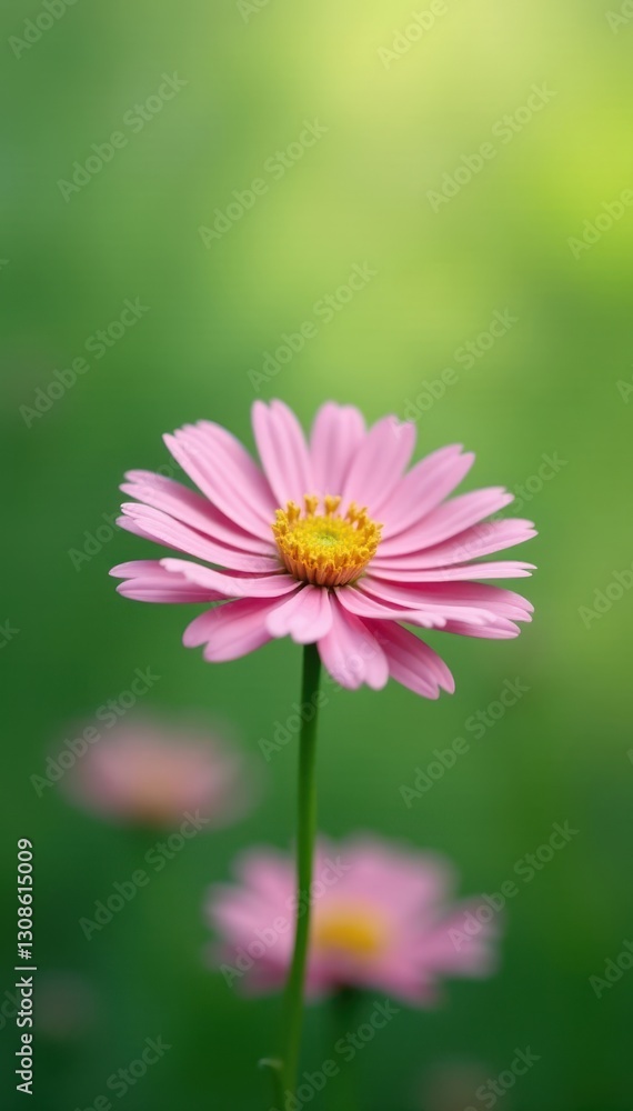 Delicate pink New York asters, soft focus green backdrop, pink aster, pink, autumn flower Delicate pink New York asters, soft focus green backdrop, pink aster, pink, autumn flower