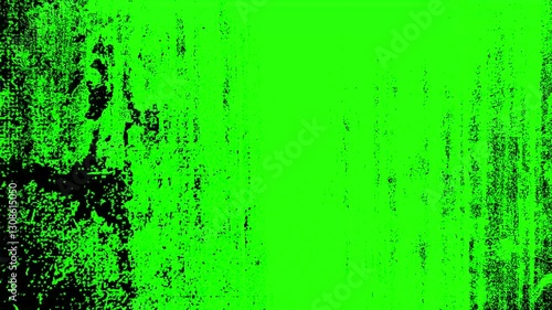 4K green screen white grunge stop motion abstract background retro vintage video overlay, looping animation, texture and grain for grunge effect