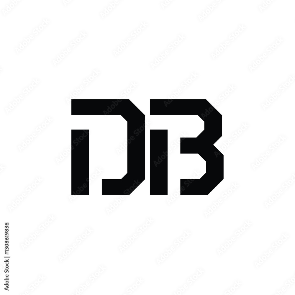 DB monogram logo design letter text name symbol monochrome logotype alphabet character simple logo DB monogram logo design letter text name symbol monochrome logotype alphabet character simple logo