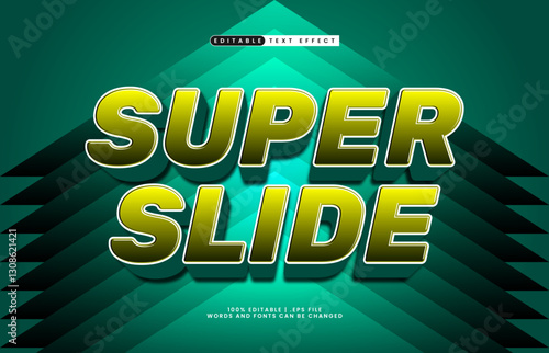 super slide editable text effect with a baseball and sport text effect