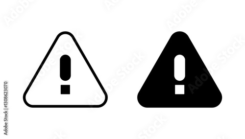 Exclamation danger icon vector. attention sign and symbol. attention sign