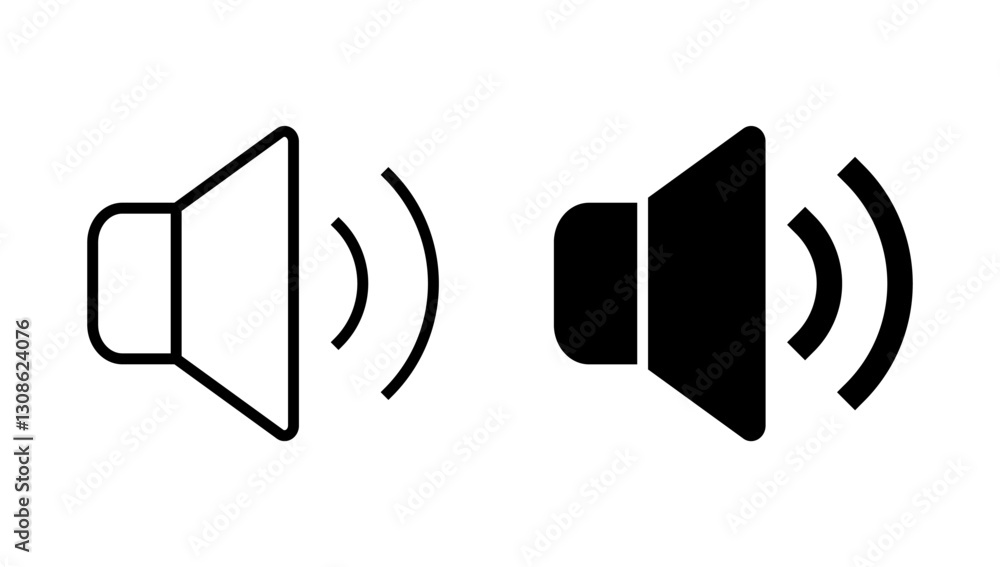 Speaker icon vector. volume sign and symbol. loudspeaker icon. sound symbol Speaker icon vector. volume sign and symbol. loudspeaker icon. sound symbol