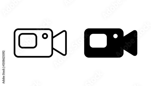Video icon vector. video camera sign and symbol. movie sign. cinema
