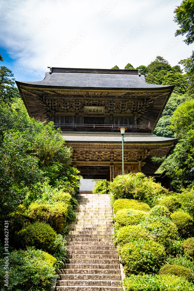 Obraz premium Unganji temple in Otawara, Tochigi, Japan