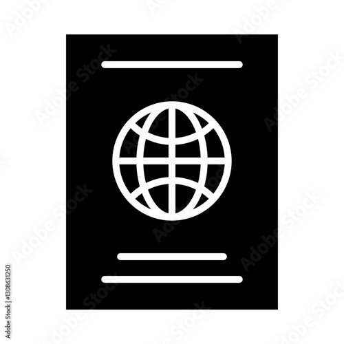 passport icon vector design concept