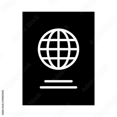 passport icon vector design concept