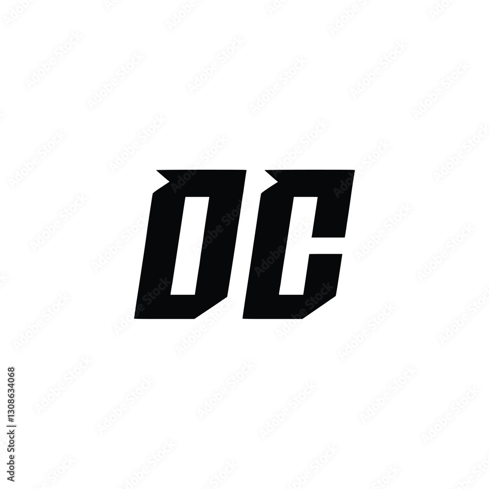 DC monogram logo design letter text name symbol monochrome logotype alphabet character simple logo DC monogram logo design letter text name symbol monochrome logotype alphabet character simple logo