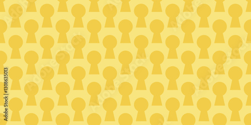 Keyhole pattern background, key hole seamless pattern, seamless lock pattern background