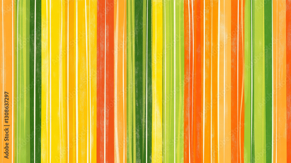 Obraz premium seamless striped pattern orange, yellow and green color