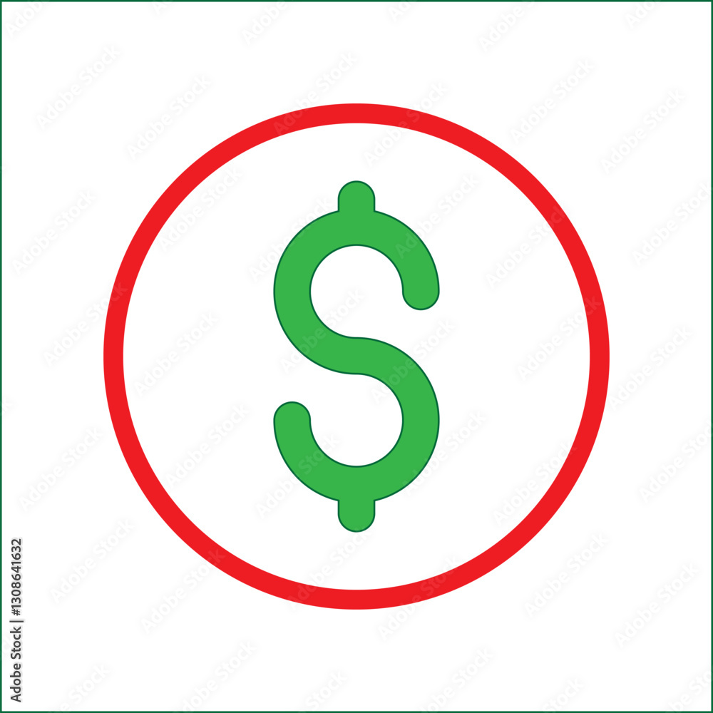 Dollar sign. Money vector symbol isolated on white background. Dollar sign. Money vector symbol isolated on white background.