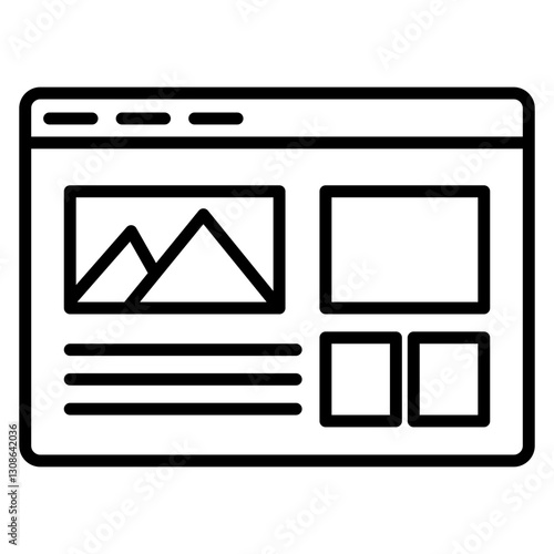 Website Layout Icon