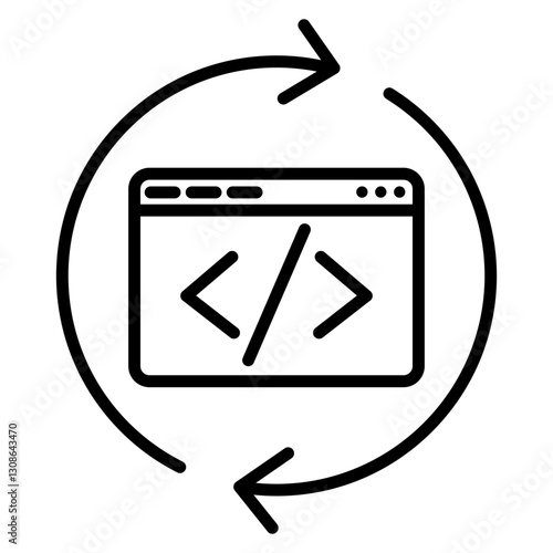 Code Refactoring Icon
