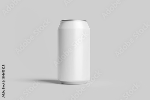 Aluminium Can Mockup - Three Cans. Blank Labe