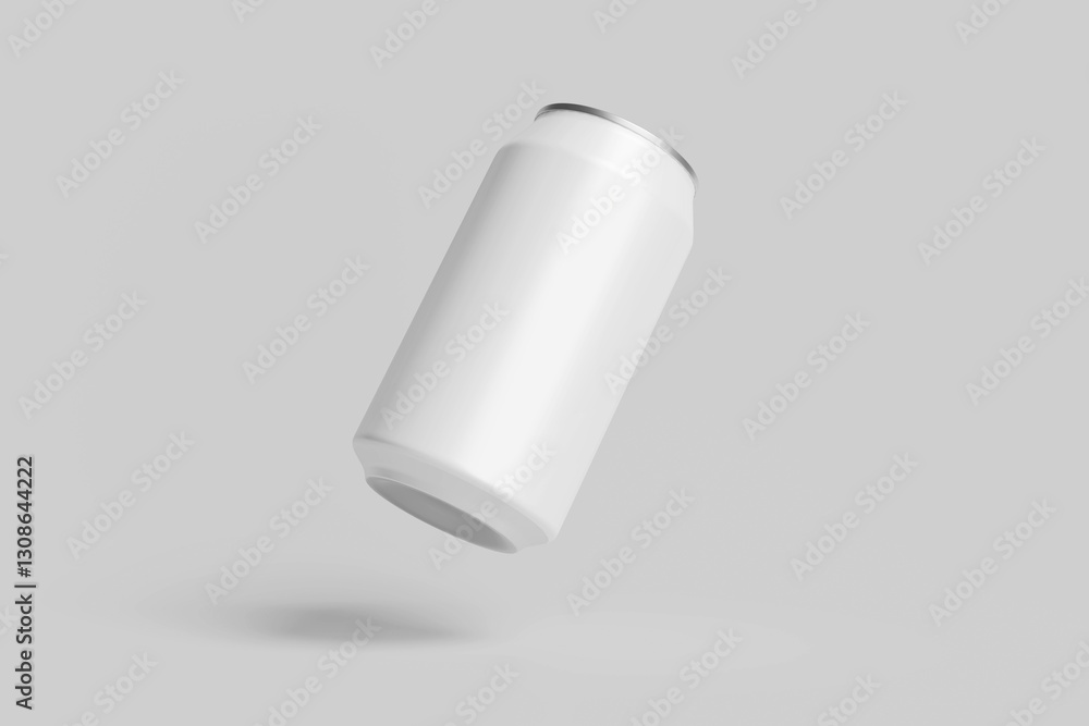 Aluminium Can Mockup - Three Cans. Blank Labe Aluminium Can Mockup - Three Cans. Blank Labe