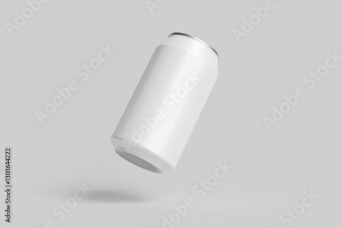 Aluminium Can Mockup - Three Cans. Blank Labe