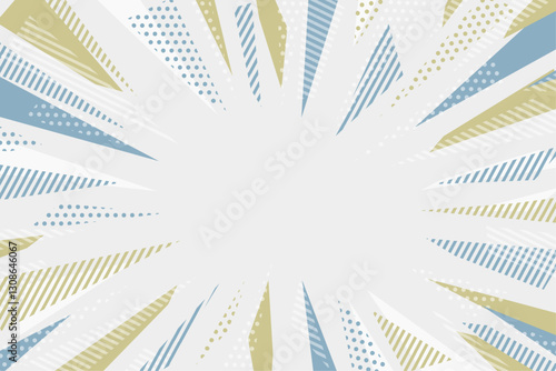 ポップな集中線の背景イラスト