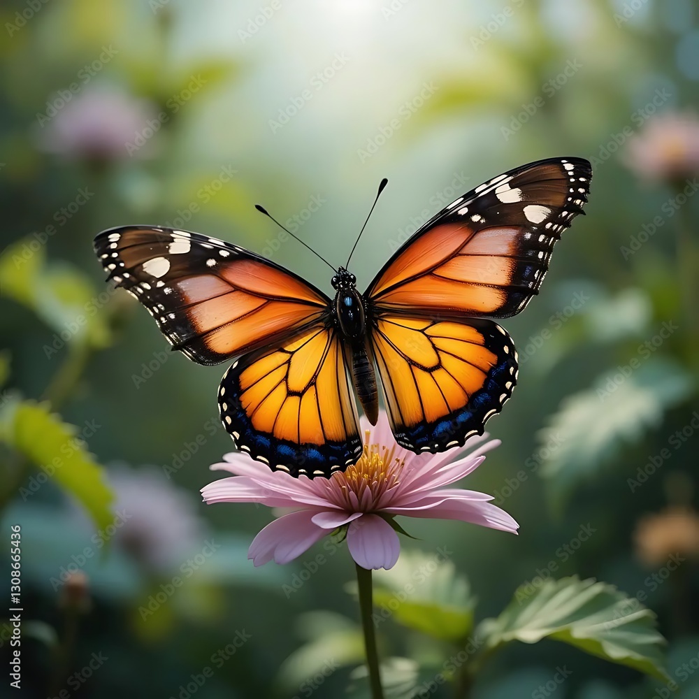 Fototapeta premium monarch butterfly on a flower