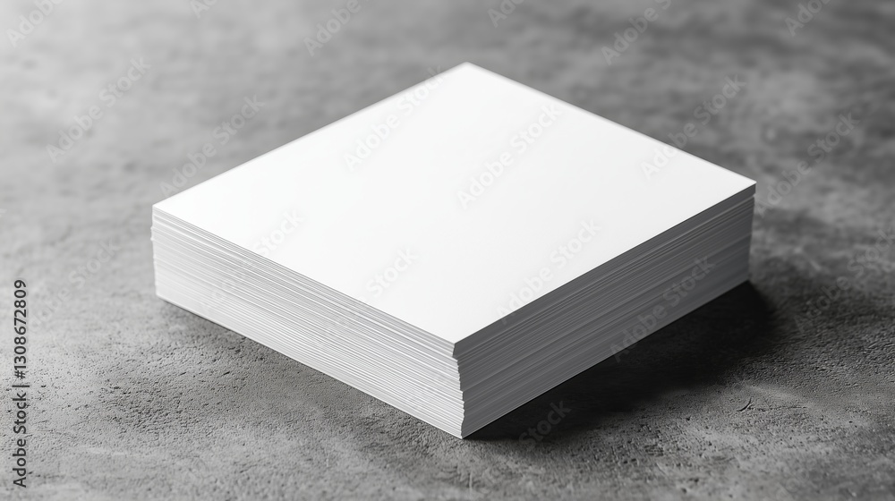 Fototapeta premium Niche Mockup Blank Business Card Stack Mockup on Textured Paper – Elegant Branding Concept Professional Branding & Stationery Mockups for Designers and Businesses
